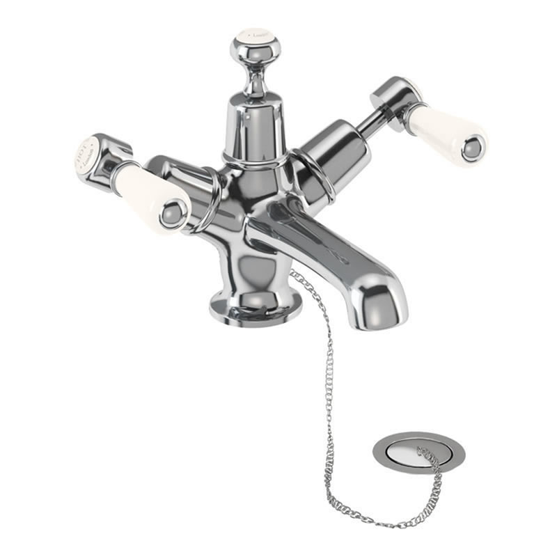 Kensington Medici basin mixer with plug and chain waste